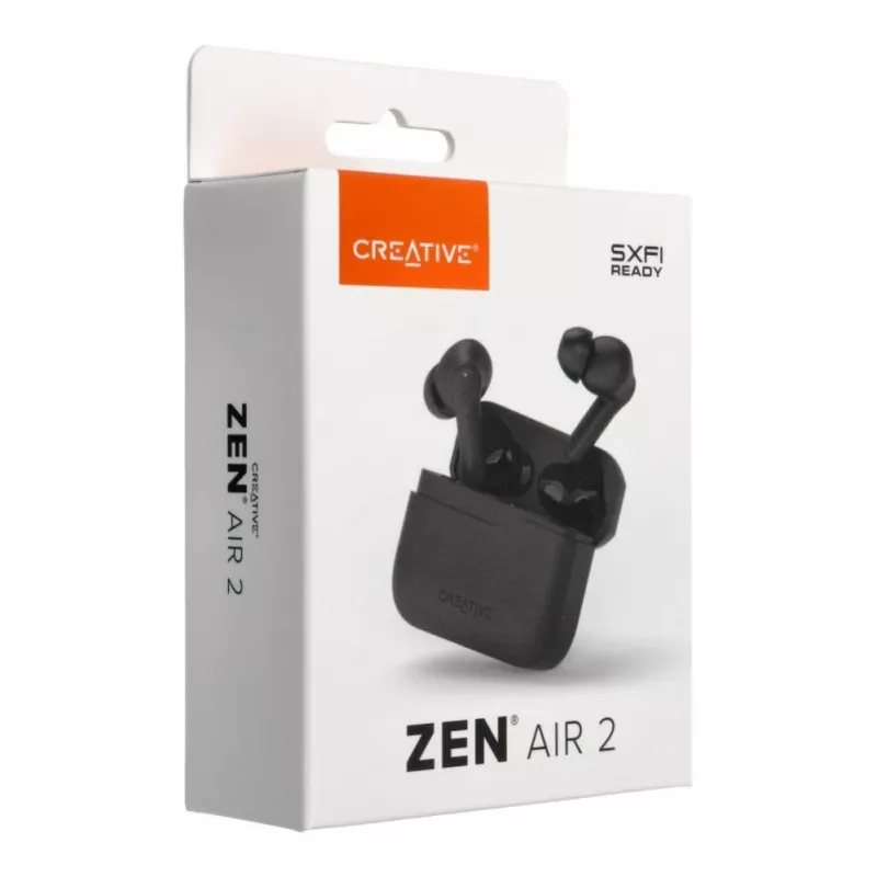 Creative Zen Air 2 Auriculares True Wireless In-Ear con ANC híbrida, Negro