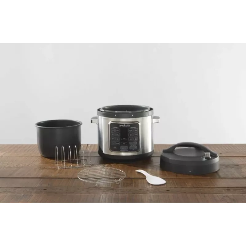 Olla multifunción Crock-Pot CSC062X 5.6 L 1400 W negra, acero inoxidable