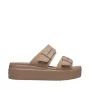 Crocs Brooklyn Low Mujer Beige Sandalias de plataforma 207431 2Q9 Talla 38-39