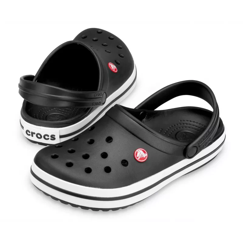 Crocs Crocband zuecos unisex negro, blanco