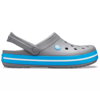 Crocs Crocband Zuecos Unisex Gris, Azul, Blanco
