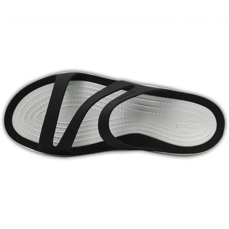 Crocs Swiftwater sandalia mujer negro blanco 36-37