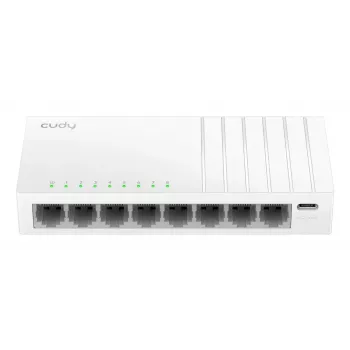 CUDY GS108U switch Gigabit no gestionado de 8 puertos, carcasa metálica, alimentación USB-C