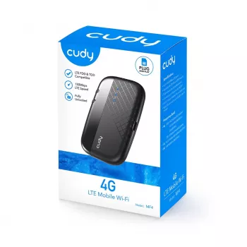 Router WLAN móvil 4G Cudy MF4, banda única 2,4 GHz, negro