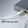 CUDY POE40 Switch/extensor PoE de 4 puertos con 1 uplink, 802.3af/at, extensión 250m, carcasa metálica