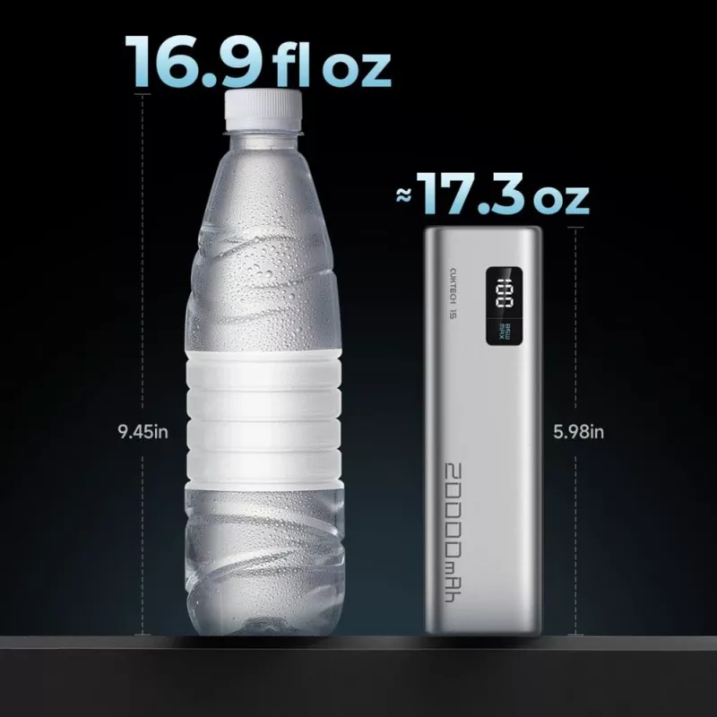 Cuktech CUKP200XGLGR 20000 mAh 100W Batería externa Gris