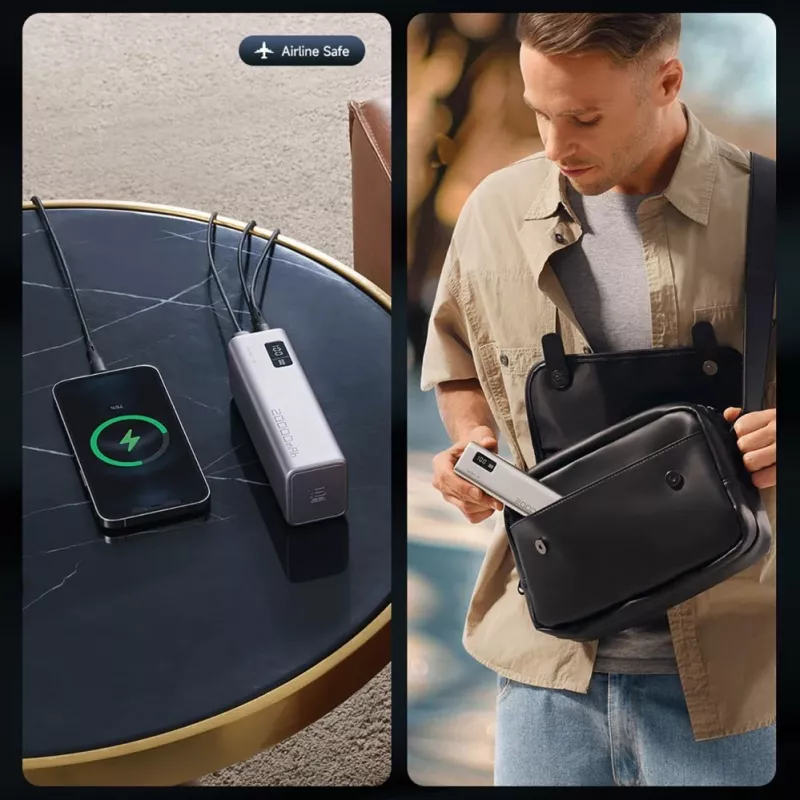 Cuktech CUKP200XGLGR 20000 mAh 100W Batería externa Gris