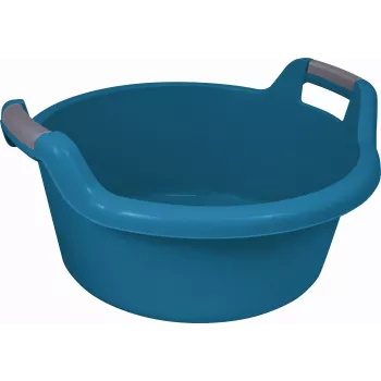CURVER Recipiente con asas redondo 27L azul