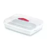 CURVER Fiambrera rectangular para tartas 45x29,5x11,1 cm Blanco