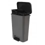 CURVER Decobin Duo Cubo de pedal 23+23L Gris oscuro/Negro