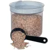 CURVER Recipiente redondo para almacenamiento con cuchara 1L Blanco