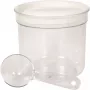 CURVER Recipiente redondo para almacenamiento con cuchara 1L Blanco