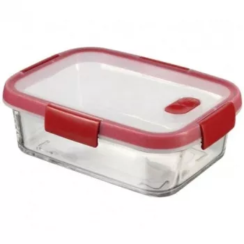 CURVER Smart Cook Recipiente de vidrio rectangular para almacenamiento, 0,9 L