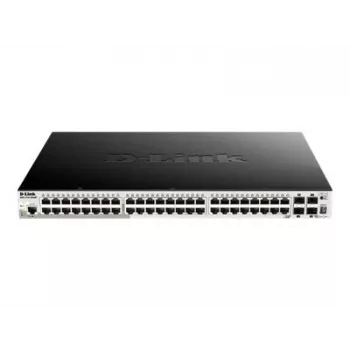 D-Link DGS-1510-52XMP Switch Gigabit apilable Smart Managed PoE+ de 48 puertos con 4 x 10G SFP+