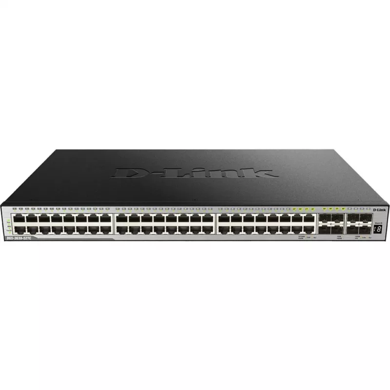 D-Link DGS-3630-52TC switch gestionado apilable L3 - 48x Gigabit + 4x 10G SFP+, montaje en rack