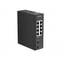 D-Link DIS-100G-10 - Switch industrial Gigabit no gestionado de 10 puertos, 8x RJ45 + 2x SFP