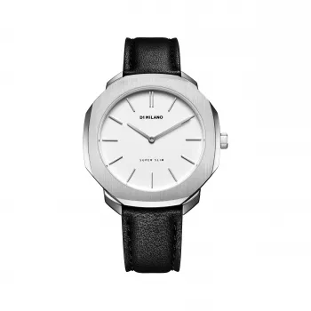 D1 Milano SSLL03 Reloj de hombre 36mm cuarzo acero inoxidable esfera negra