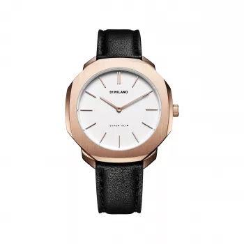 D1 Milano SSLL04 Reloj - 36 mm acero inoxidable, movimiento de cuarzo, esfera plateada