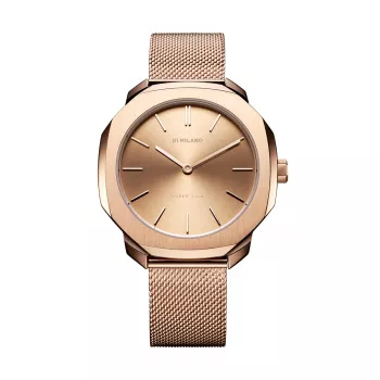 Reloj D1 Milano SSML02 Ultra Thin Bracelet Watch 36 mm esfera negra acero inoxidable