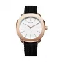D1 Milano SSPL04 Reloj unisex Ultra Thin 36mm esfera negra correa de malla plateada