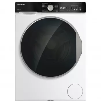 DAEWOO WD-FC85514W1A-DE Lavadora de carga frontal, 8 kg, 1400 rpm, blanco/negro