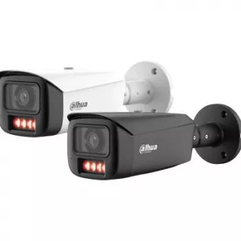 DAHUA Cámara IP tipo bullet 6MP con luz cálida, Active Deterrence, objetivo de 3,6mm, IP67, negra