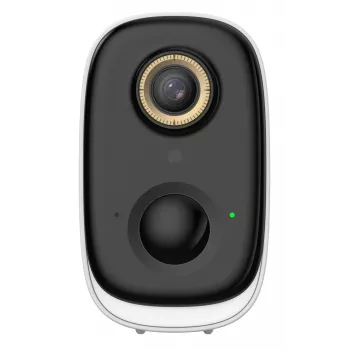 DAHUA BF5H Cámara de vigilancia inalámbrica tipo bala 5MP con batería, Wi-Fi, visión nocturna, IP65, audio bidireccional, detección PIR, foco y sirena integrados, ranura Micro-SD