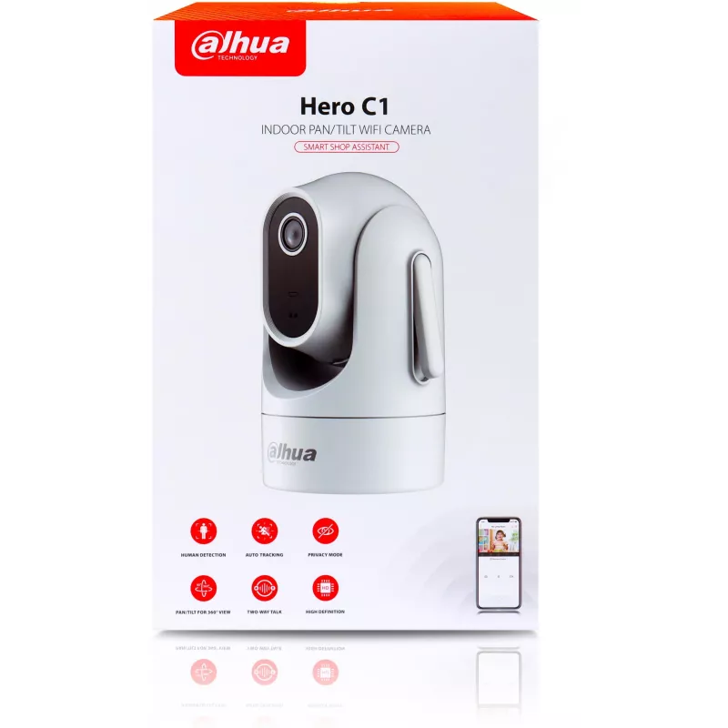 DAHUA H2C Cámara WLAN domo PT IR 2MP con audio bidireccional