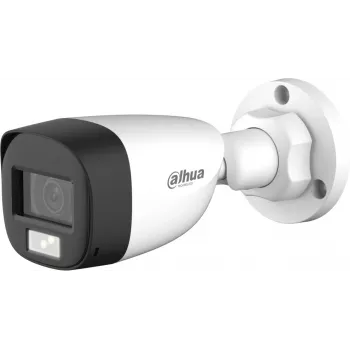 Cámara de vigilancia exterior tipo bala Dahua HAC-HFW1200CL-IL-A-0280B-S6 2MP Full HD con distancia focal fija de 2,8 mm