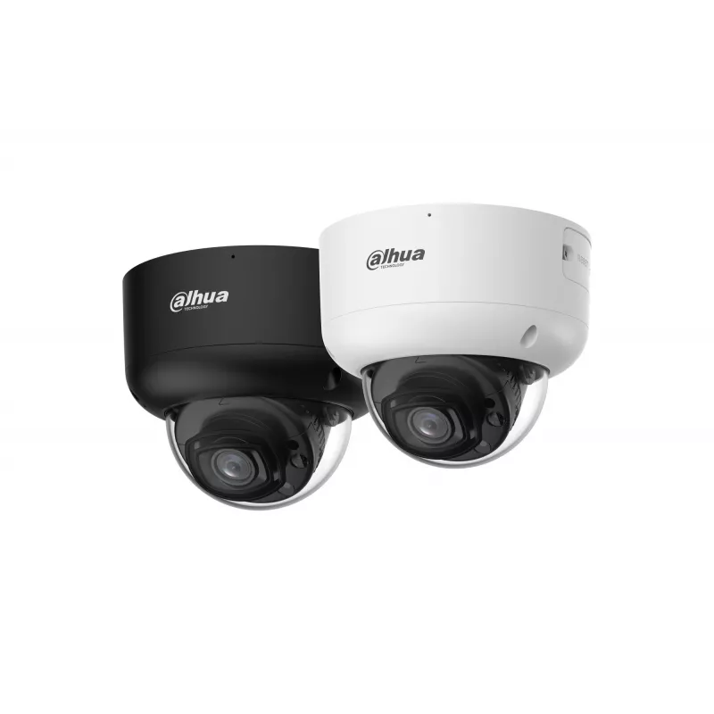 DAHUA IPC-HDBW5659R1-ASE-PV-0280B-PRO-BLACK 6MP Dome cámara de red con objetivo 2,8mm, WizMind AI, negro