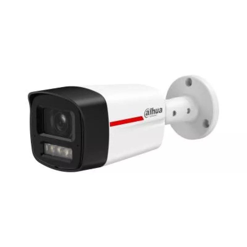DAHUA IPC-HFW2449TL-S-LED-0280B-PROX WizSense WizColor X Cámara IP Bullet 4MP con Objetivo de 2.8mm, Visión Nocturna a Todo Color, Micrófono Integrado, PoE, IP67