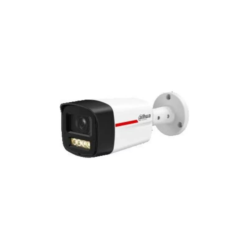 DAHUA IPC-HFW2449TL-S-LED-0280B-PROX WizSense WizColor X Cámara IP Bullet 4MP con Objetivo de 2.8mm, Visión Nocturna a Todo Color, Micrófono Integrado, PoE, IP67
