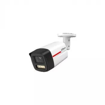 DAHUA IPC-HFW2449TL-S-LED-0280B-PROX WizSense WizColor X Cámara IP Bullet 4MP con Objetivo de 2.8mm, Visión Nocturna a Todo Color, Micrófono Integrado, PoE, IP67