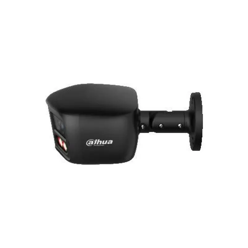 Cámara IP panorámica DAHUA IPC-PFW31259S-A180-E2-AS-PV-0280B-BLACK 5MP de doble objetivo con disuasión activa, negra
