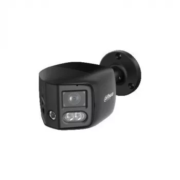 Cámara IP panorámica DAHUA IPC-PFW31259S-A180-E2-AS-PV-0280B-BLACK 5MP de doble objetivo con disuasión activa, negra