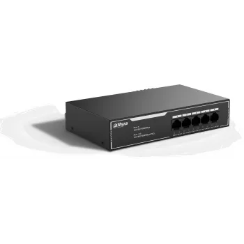 Dahua SG1005LP switch Gigabit PoE+ de 5 puertos, 4 puertos PoE, presupuesto 35W, sobremesa