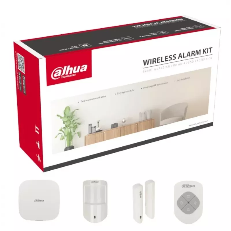 Dahua Technology ART-ARC3000H-03-FW2(868) Central de alarma inalámbrica Wi-Fi blanca