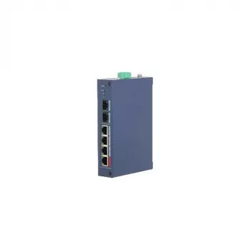 Dahua Technology CHS4206-4GT-90 Switch PoE industrial no gestionado, 6 puertos Gigabit, 4x PoE++ 90W, carril DIN