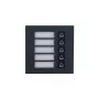 Dahua Technology VTO4202FB-MB5 módulo de pulsadores de llamada, 5 pulsadores, plata/negro, IP65, IK07