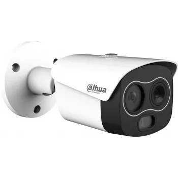 Dahua TPC-BF1241-TB3F4-DW-S8 Cámara IP con sensor térmico y óptico, 4MP, resolución térmica 256x192, lente térmica 3,5mm, lente óptica 4mm, IP67, PoE