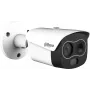 Dahua TPC-BF1241-TB3F4-DW-S8 Cámara IP con sensor térmico y óptico, 4MP, resolución térmica 256x192, lente térmica 3,5mm, lente óptica 4mm, IP67, PoE