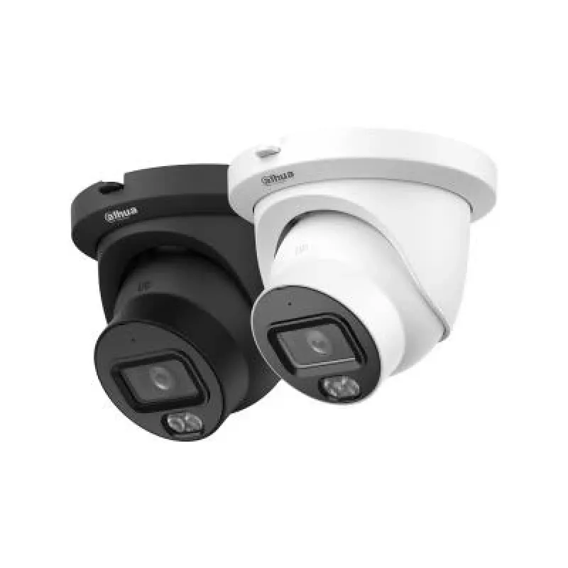 Cámara de red tipo eyeball DAHUA WizSense 5 Series 8MP, objetivo fijo de 2,8 mm, negra, IPC-HDW5859TM-ASE-IL-0280B-BLACK