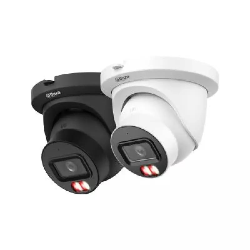 Cámara de red tipo eyeball DAHUA WizSense 5 Series 8MP, objetivo fijo de 2,8 mm, negra, IPC-HDW5859TM-ASE-IL-0280B-BLACK