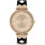 DAISY DIXON Reloj analógico de cuarzo de mujer DD107BRG - 35mm oro rosa y piel marrón