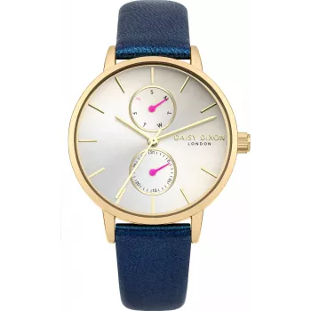 Daisy Dixon Reloj de mujer DD086UG 36mm Cuarzo Analógico Esfera plateada Correa de piel gris