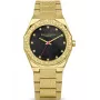 Daisy Dixon reloj de mujer DD173GM 36mm esfera oro rosa floral correa de piel sintética gris