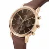 Daniel Wellington Classic 42mm Reloj de hombre DW00100640 - Caja oro rosa, esfera negra, correa de piel negra