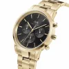 DANIEL WELLINGTON Classic Reloj de hombre 42mm Oro rosa Piel negra DW00100641