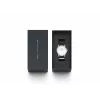 DANIEL WELLINGTON Classic reloj de hombre DW00100677 40mm caja de acero inoxidable en tono oro rosa esfera Eggshell White correa de piel negra