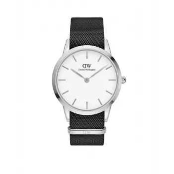 Reloj DANIEL WELLINGTON Classic hombre DW00100677 40mm caja de acero inoxidable oro rosa esfera blanco crema correa de piel negra